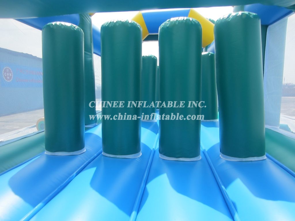 T7-303 Jungle Theme Monkey Inflatable Obstacles Courses