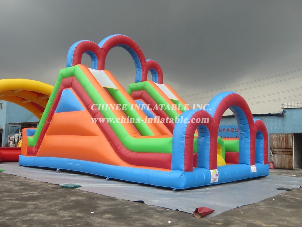 T8-1065 Popular Design Colorful Giant Inflatable Slide