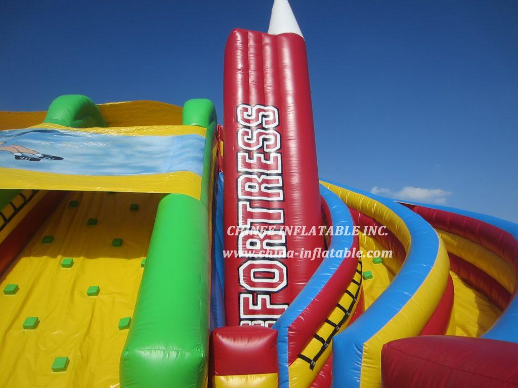 T8-985 Giant Inflatable Slide Rocket Space Slide For Kids Adults