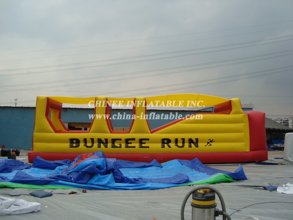 T11-357 Inflatable Bungee Run Challenge Funny Sport Game