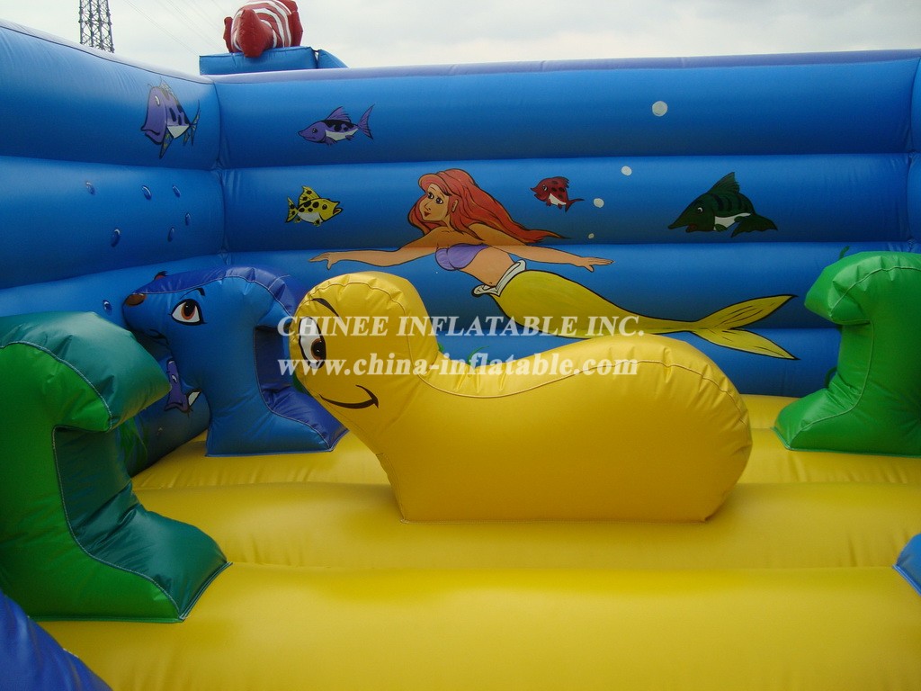 T2-2861 Disney Mermaid Inflatable Bouncers