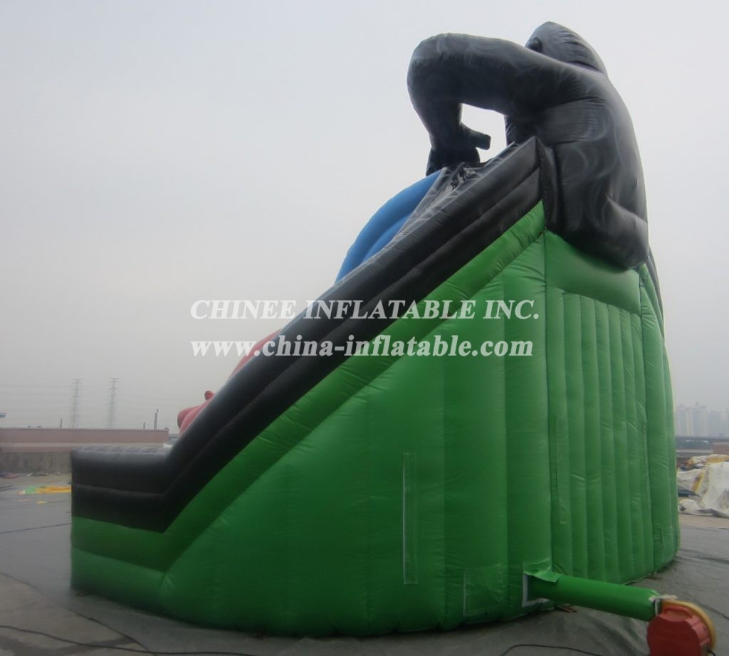 T8-376 Gorilla Dinosaur Inflatable Slide