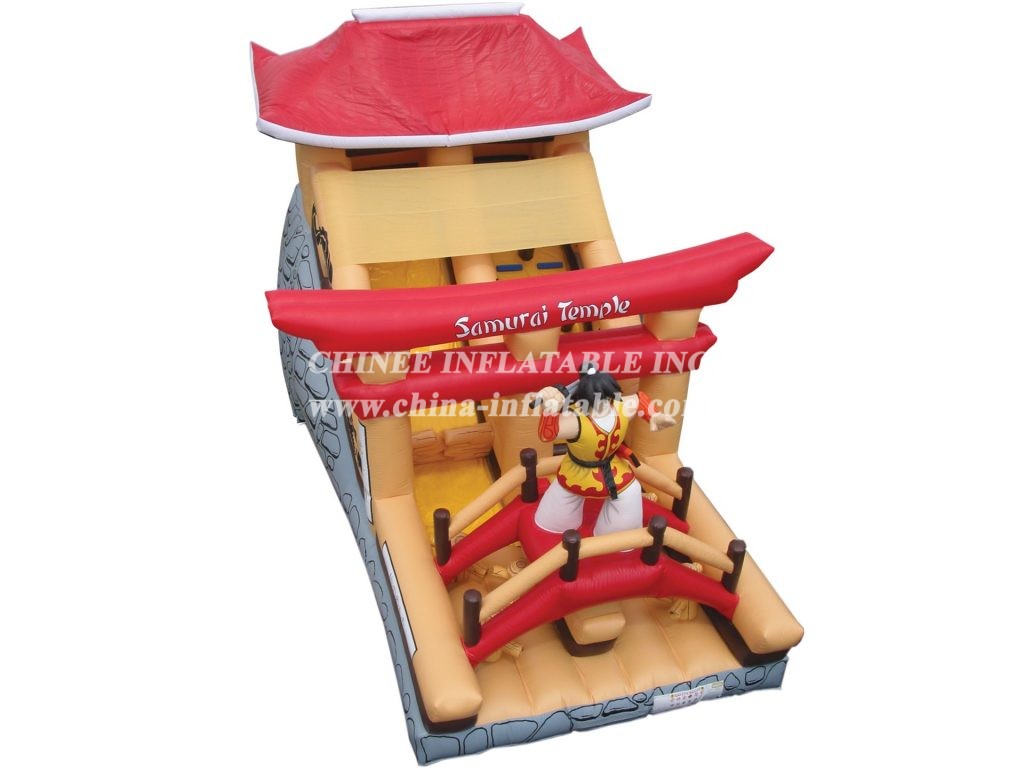 T6-211 Samurai Temple Giant Slide Kid Outdoor Party Event