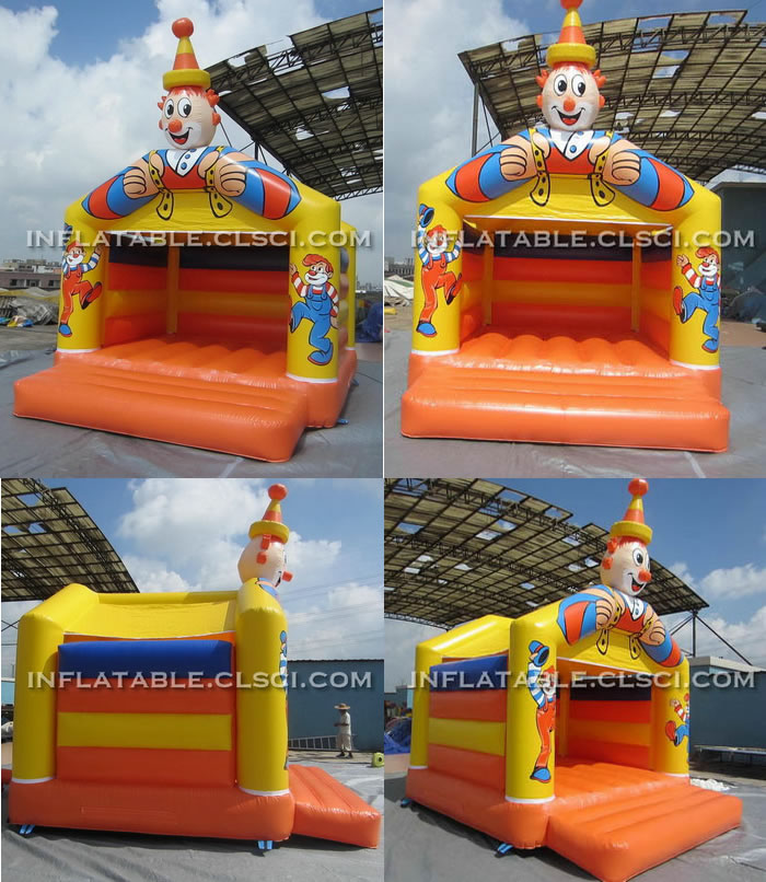 T2-1850 Happy Clown Inflatable Jumpers