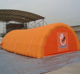 tent1-373 주황색 공기 주입 텐트