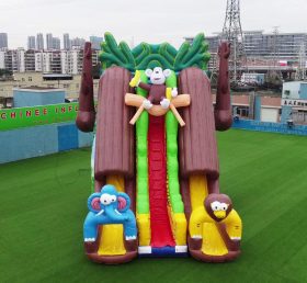 T8-1451 공기주입 미끄럼틀 정글 테마 점보 미끄럼틀