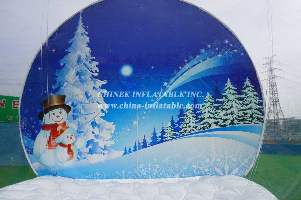 T2-3408 Bubble Snowball Christmas Bouncer