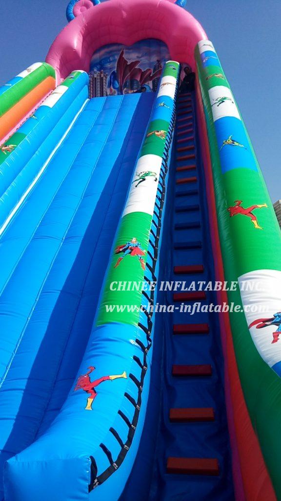 GS1-001 Superman Superhero Inflatable Slide