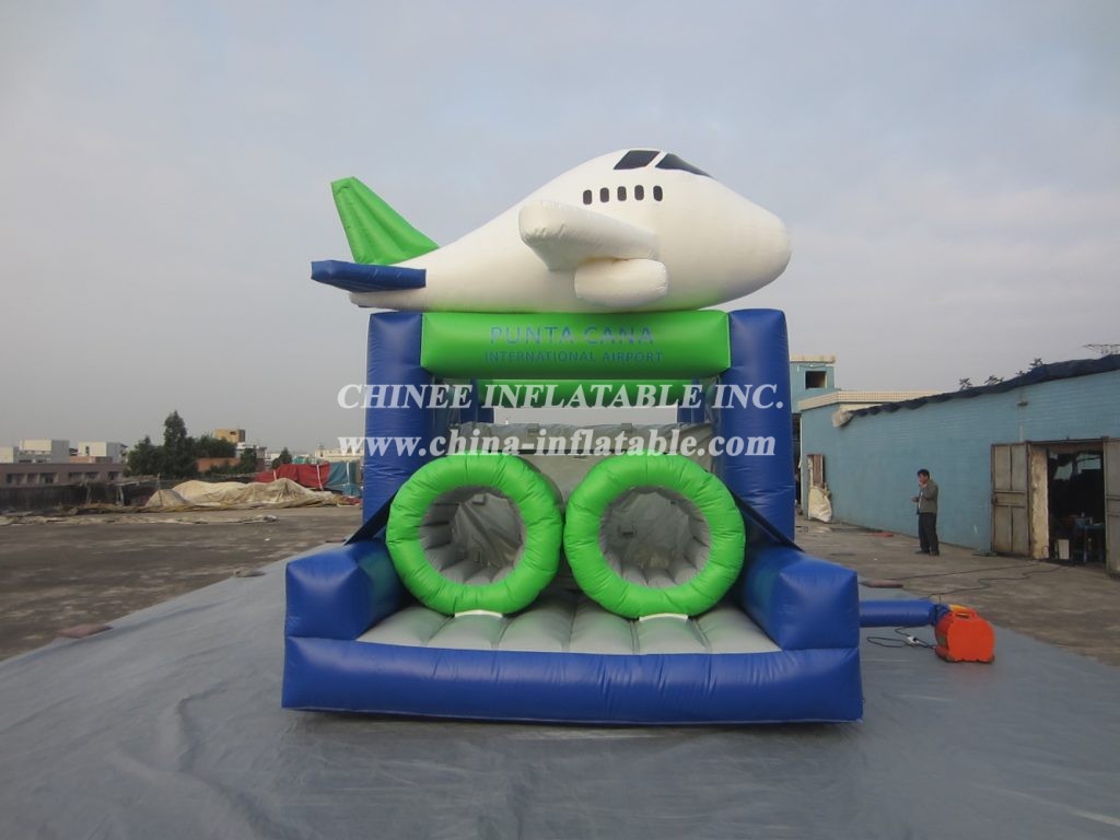 T7-3003 Airplane Inflatable Obstacle Course