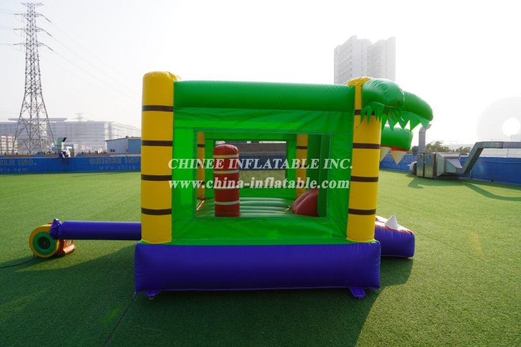 T2-3503 Kids Inflatable Bouncer Combo Crocodile Alligator Theme Combo