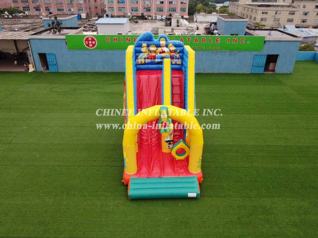 T8-3801 The Simpsons Inflatable Dry Slides