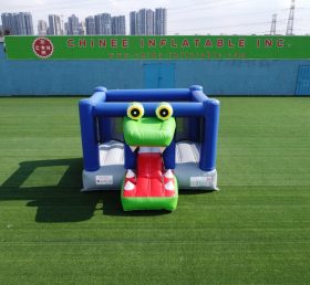 T2-3503B 어린이 공기주입 트램펄린 콤보 악어 테마 콤보
