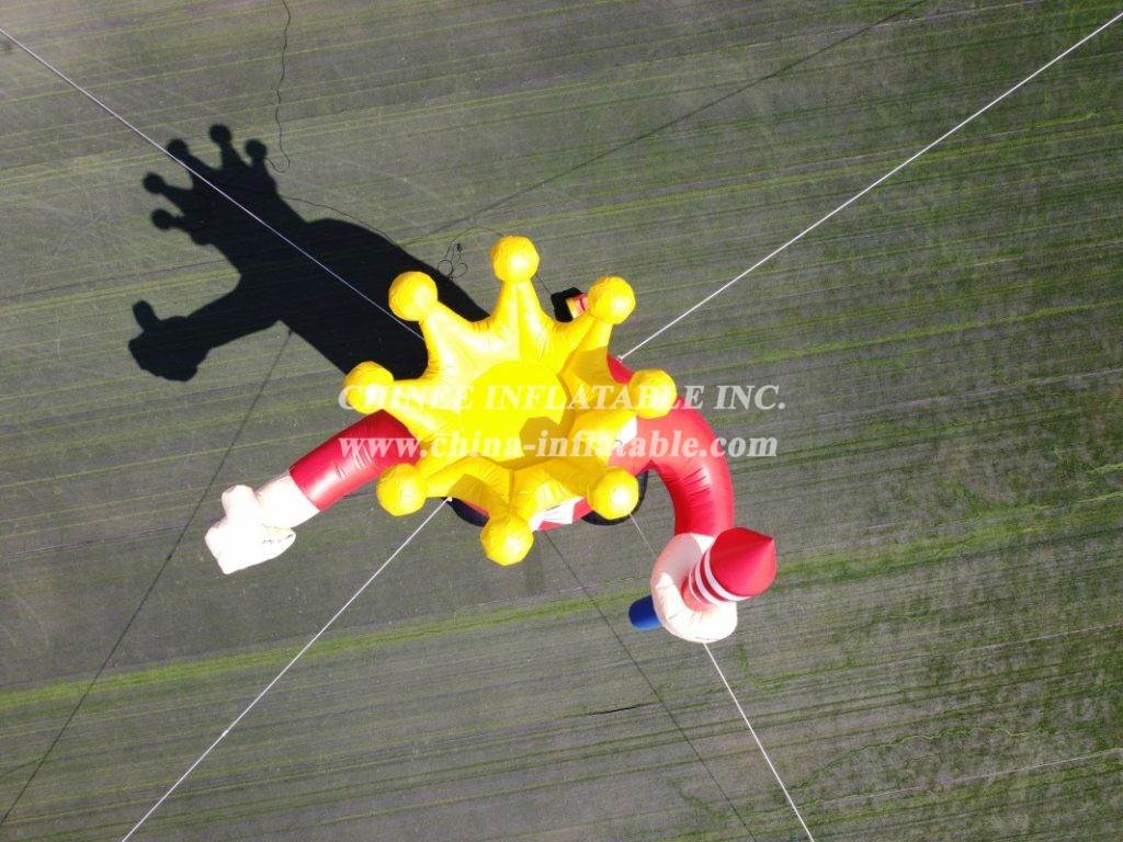 Cartoon2-380 Giant Advertising Inflatable Cartoon King Theme Promotional Character