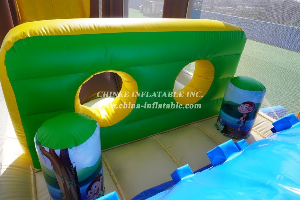 T7-1255 Inflatable Obstacle Course Removable Challenge Run