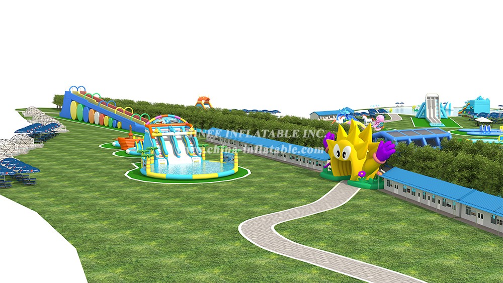 IS11-4017 Giant Inflatable Zone Amusement Park