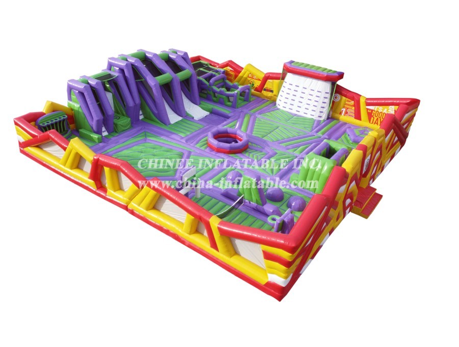 GF2-063 Inflatable Park Jumping Bouncy Obstacle Inflatable Outdoor Playground