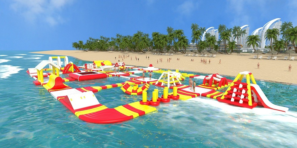 S153 Inflatable Water Park Aqua Park Water Island