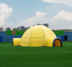 Tent1-4399 노란색 공기 주입 돔