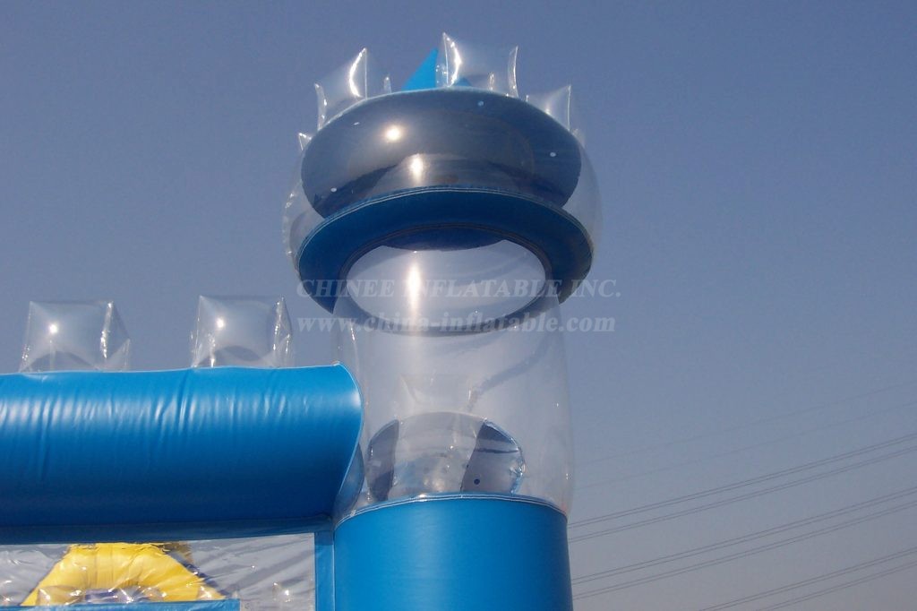 T2-4361 Transparent Blue Castle