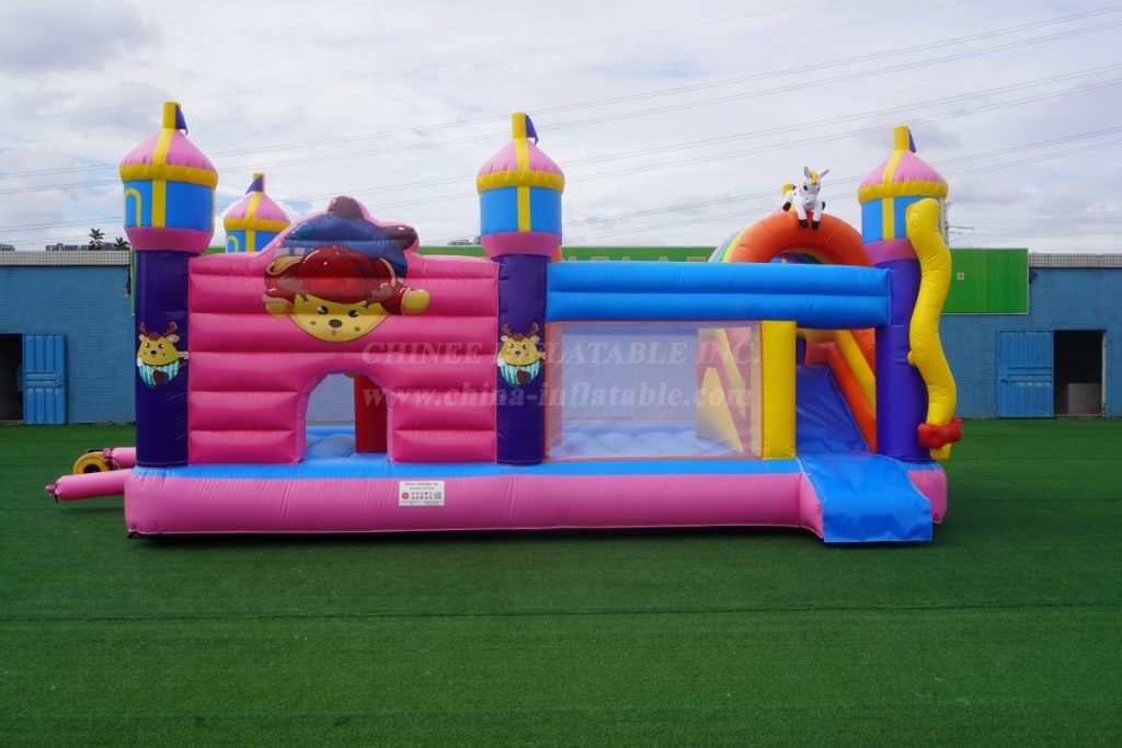 T2-4093B Custom Bouncy Castle With Slide