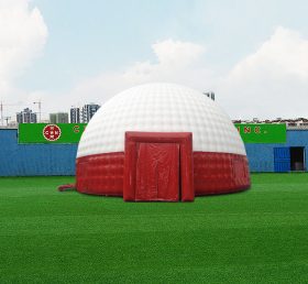 Tent1-4672 대형 전시용 홍백색 돔 텐트