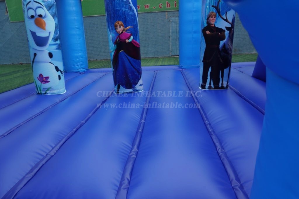 T2-4596 Frozen Theme Bouncy Castle Combo