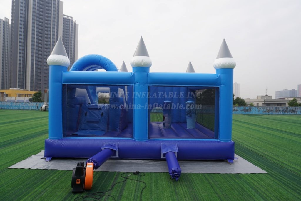 T2-4596 Frozen Theme Bouncy Castle Combo