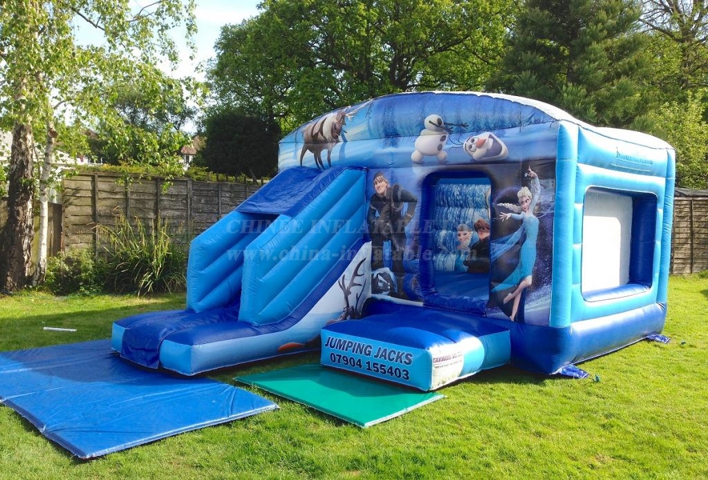 T2-4591 Frozen Bouncy Castle With Slide