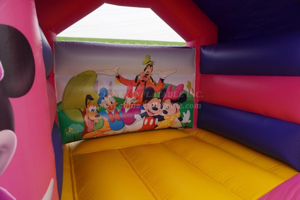 T2-2723G Mickey Mouse Theme Kids Bouncy Castle With Slide