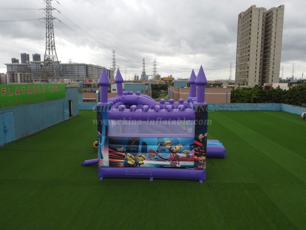 T5-673B Minion theme bouncy castle with slide