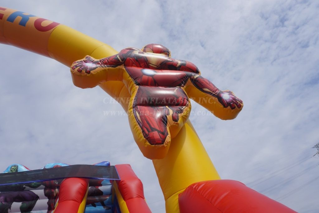 T8-4800 Marvel superhero theme inflatable slide