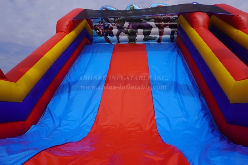 T8-4800 Marvel superhero theme inflatable slide