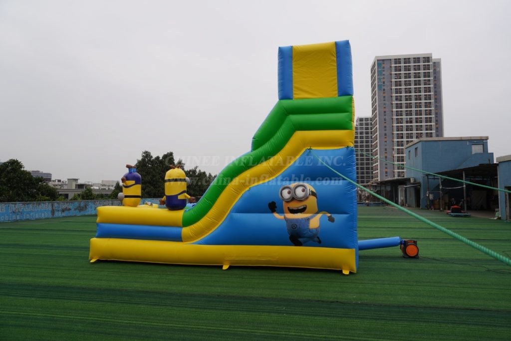 T8-4209B Minions Theme Inflatable Slide
