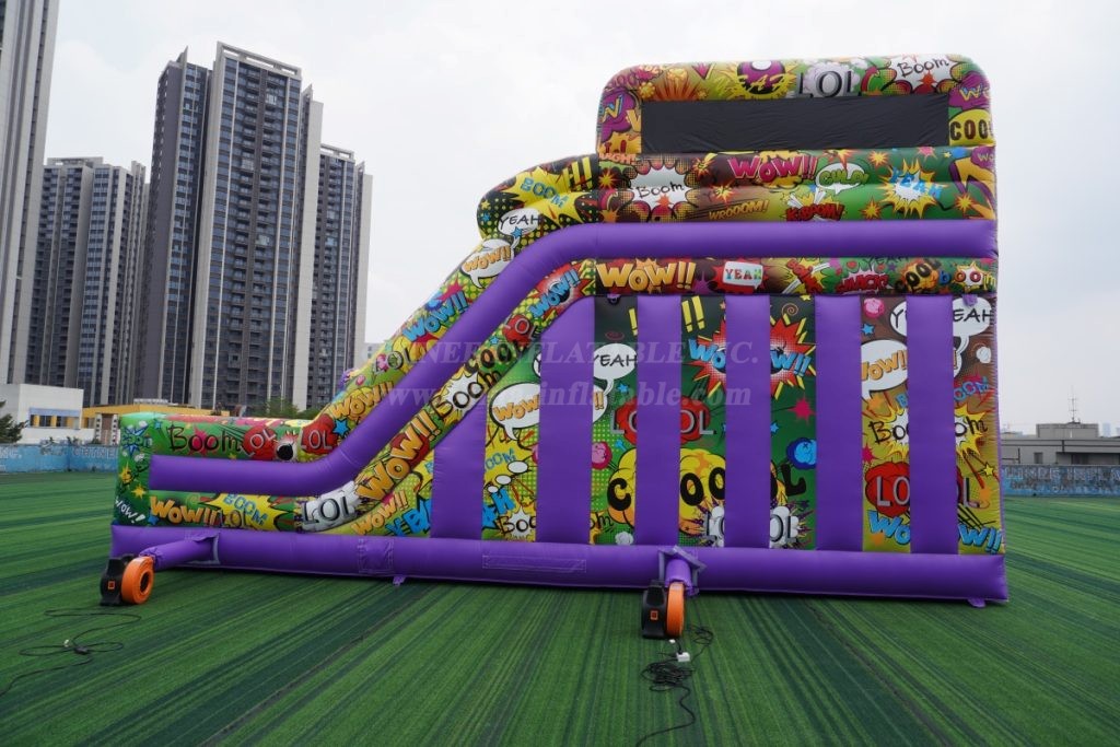 T6-848B Graffiti Theme Inflatable Park