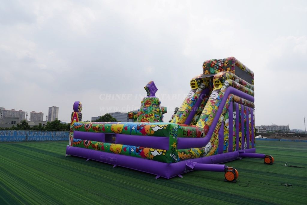 T6-848B Graffiti Theme Inflatable Park