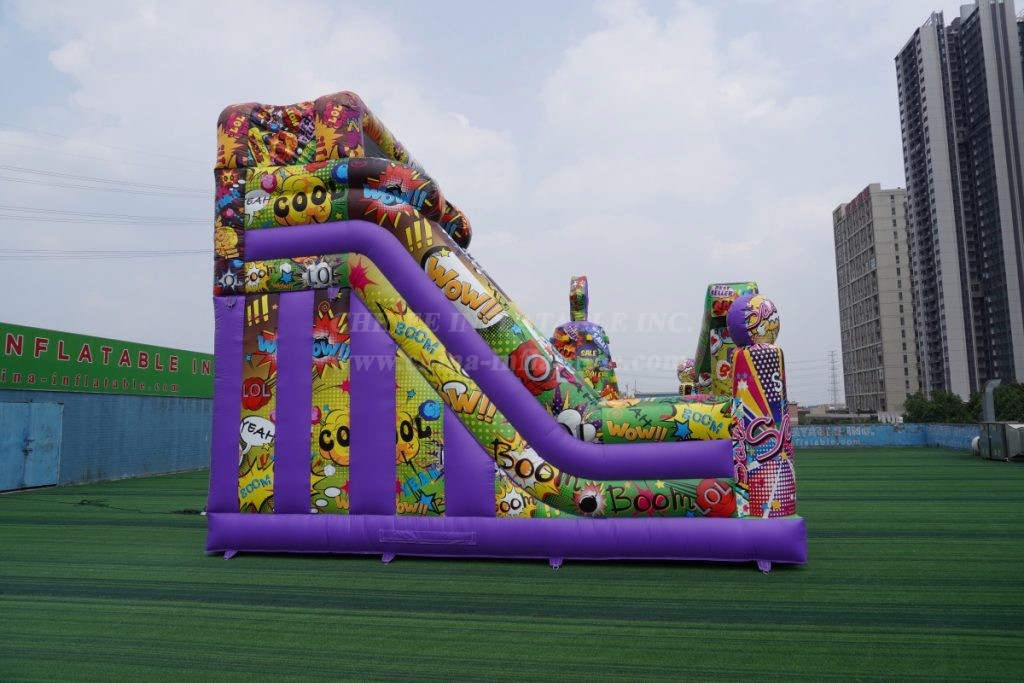 T6-848B Graffiti Theme Inflatable Park