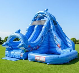 T8-8437 Dolphin Theme Inflatable Water S...