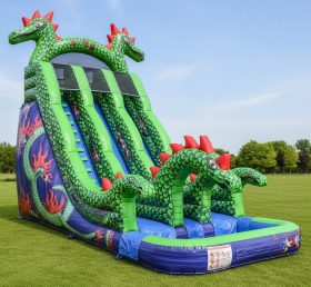 T8-8443 Dragon Theme Inflatable Water Sl...