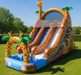 T8-8618 Giraffe Theme Inflatable Water S...