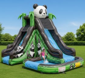 T8-8503 Panda Theme Inflatable Water Sli...