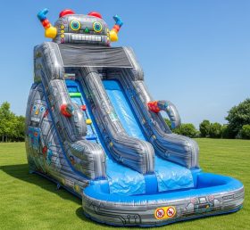 T8-8526 Robot Theme Inflatable Water Sli...