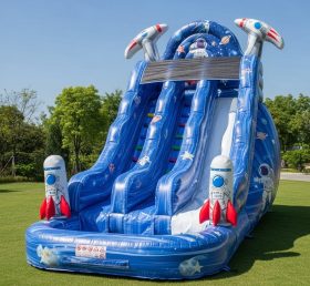 T8-8540 Space Theme Inflatable Water Sli...