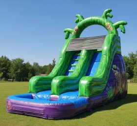T8-8572 Toxic Theme Inflatable Water Sli...