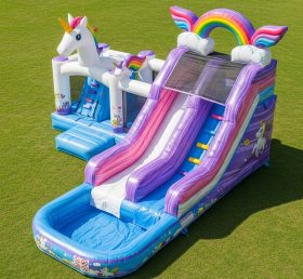 T8-8578 Unicorn Theme Inflatable Water S...