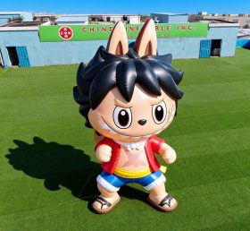 Cartoon3-696 Pop Mart Labubu Luffy One P...