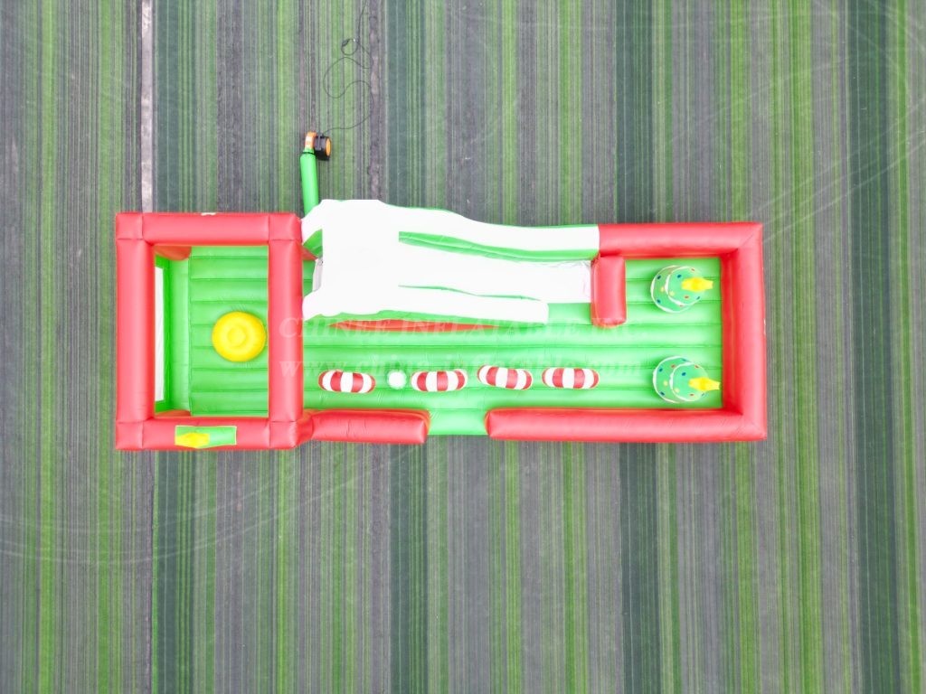 T7-3520B Christmas Themed Inflatable Obstacle Course