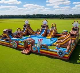 Pool3-427 American Indian Theme Pool Wat...