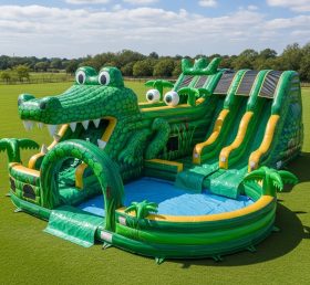 Pool3-448 Crocodile Theme Pool Water Par...