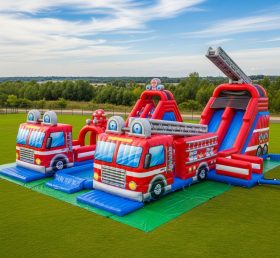 Pool3-467 Firetruck Theme Pool Water Par...