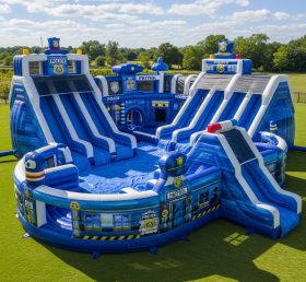 Pool3-514 Police Station Theme Pool Wate...